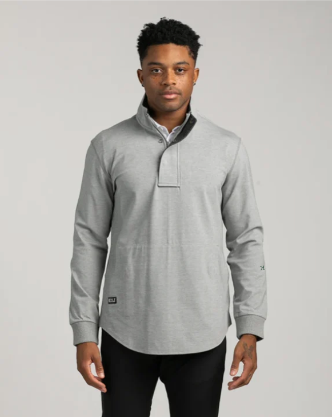 Heather Grey w/ Green Logo